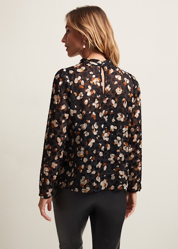 Jacey Leopard Spot Blouse