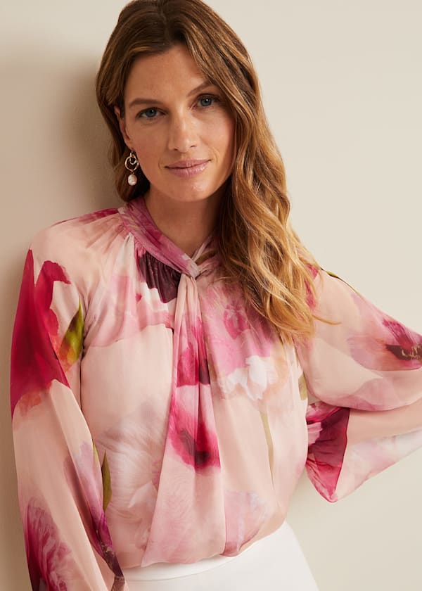 Poppy Silk Blouse