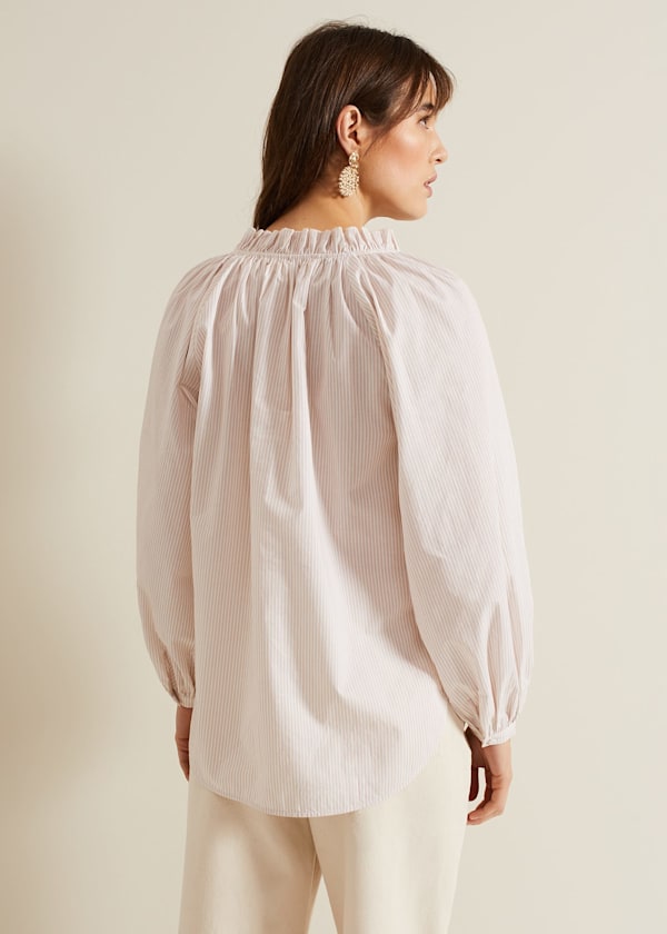 Seraphina Stripe Frill Shirt