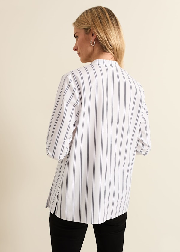 Ashlyn Asymmetric Striped Shirt
