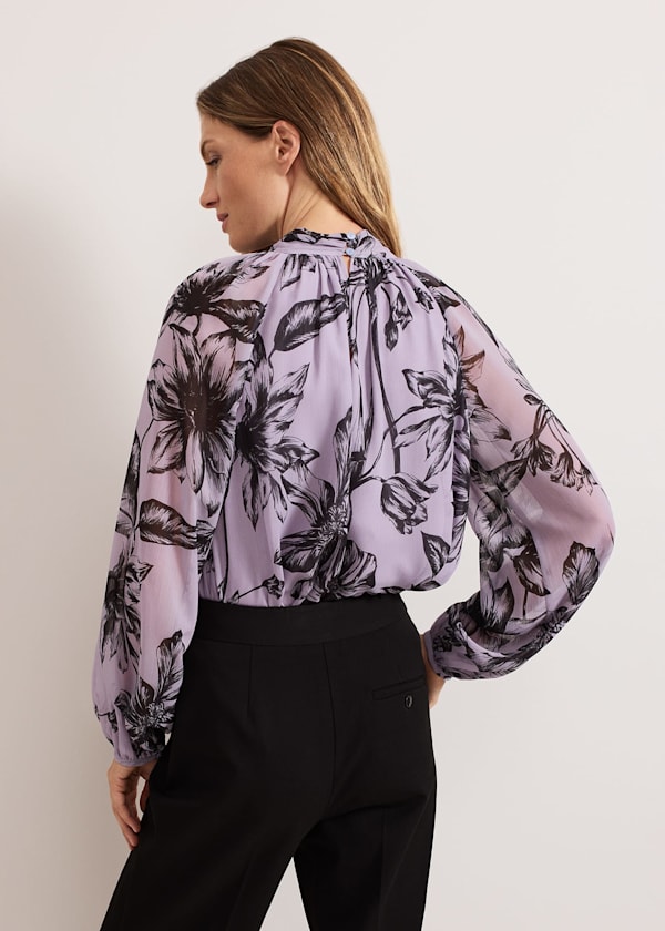Aretta Floral Print Blouse