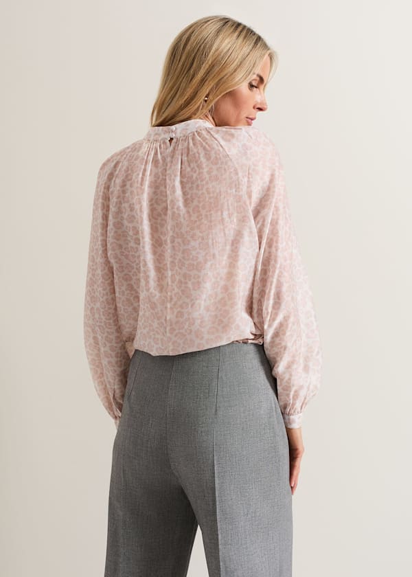 Aila Animal Print Blouse
