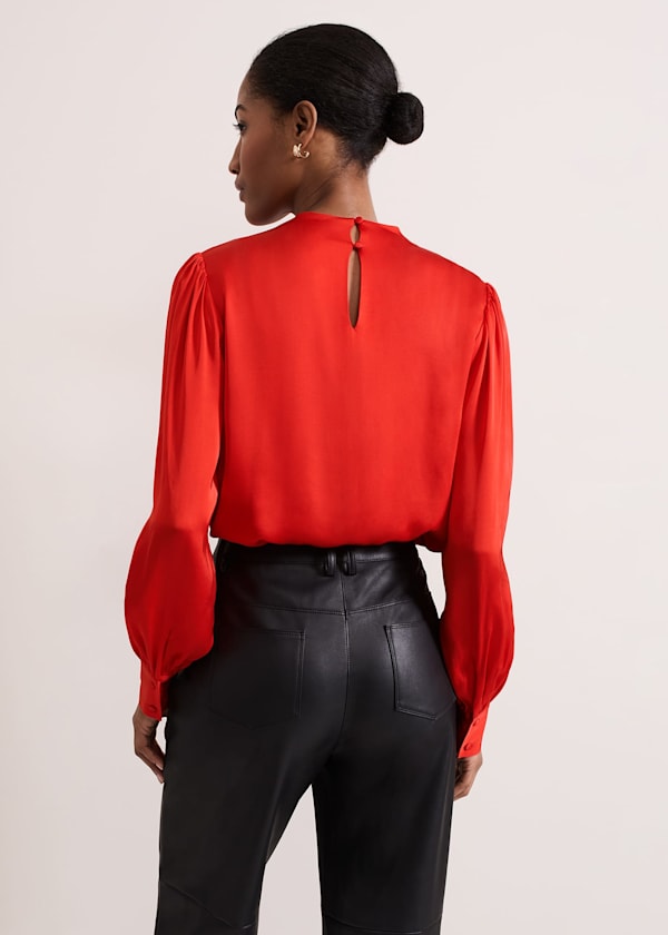 Danica Satin Drape Top