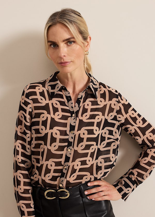 Cora Chain Print Shirt