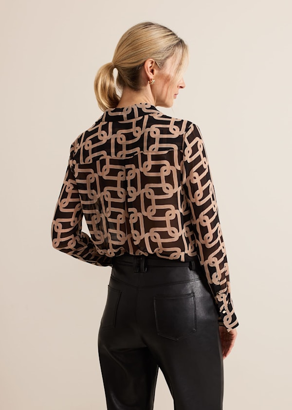 Cora Chain Print Shirt