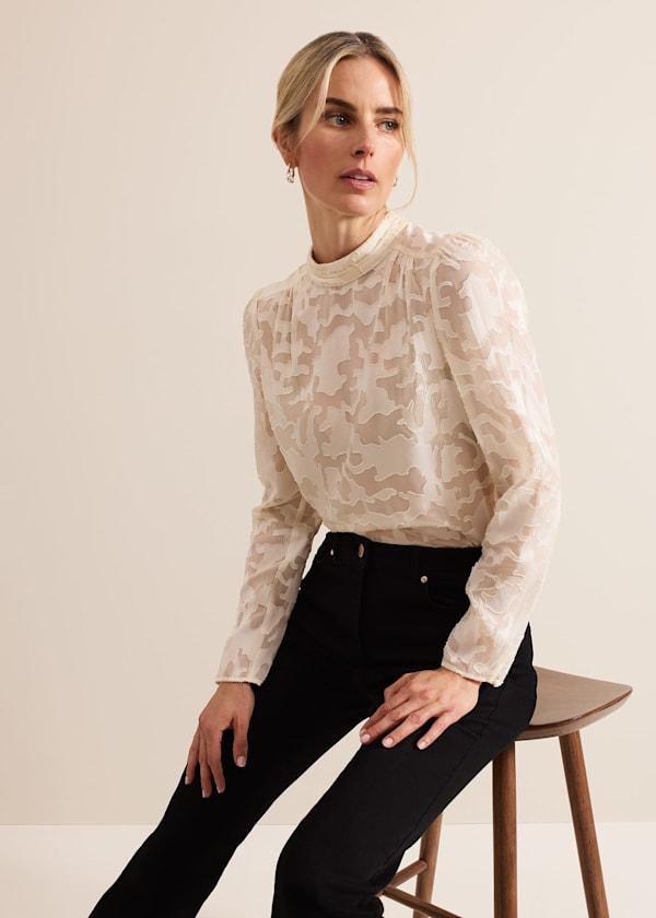 Jacey Metallic Blouse