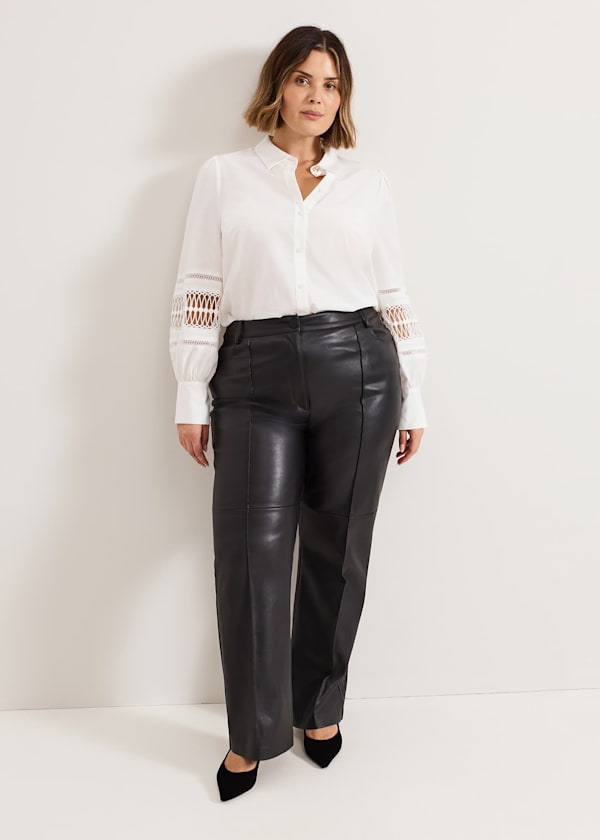Emmelina White Broderie Shirt