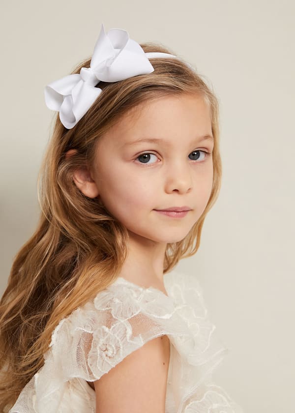 Bow Hair Band & Clip Set