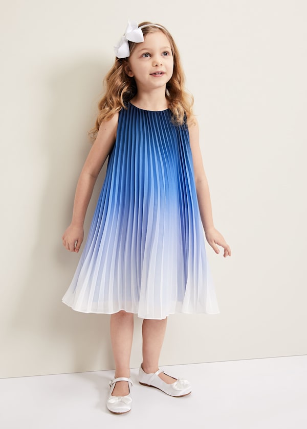 Jessie Ombre Pleat Dress