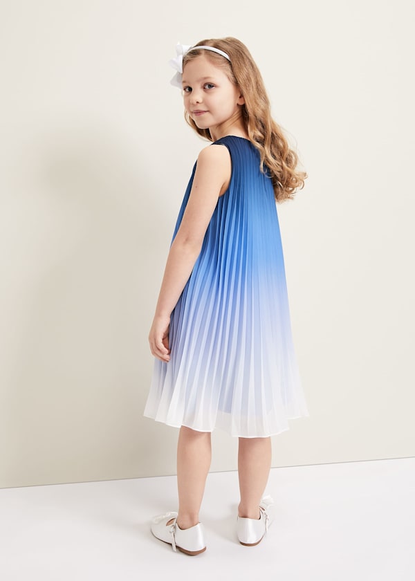Jessie Ombre Pleat Dress