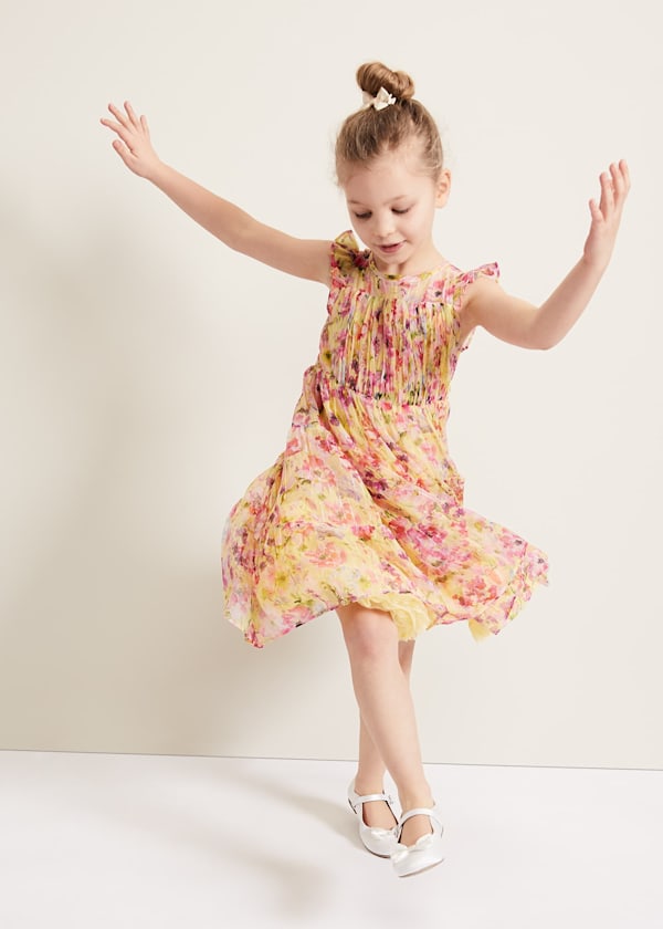 Aurora Print Shimmer Dress