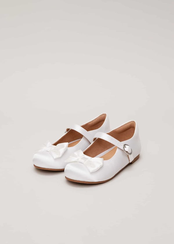 Satin Bow Front Shoes