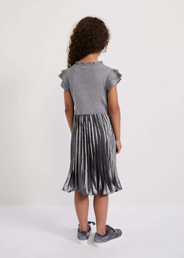 Jayla Silver Knit Dress