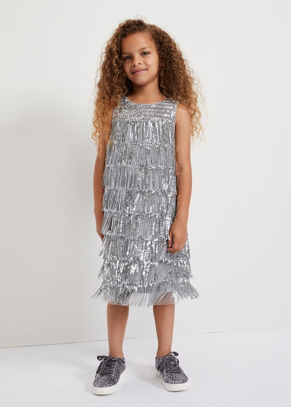 Lulu Fringe Sequin Dress