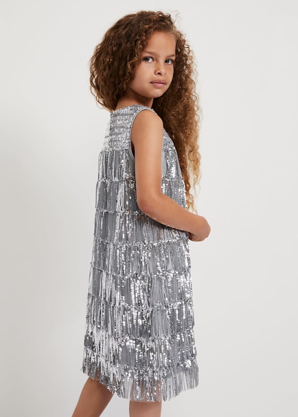 Lulu Fringe Sequin Dress