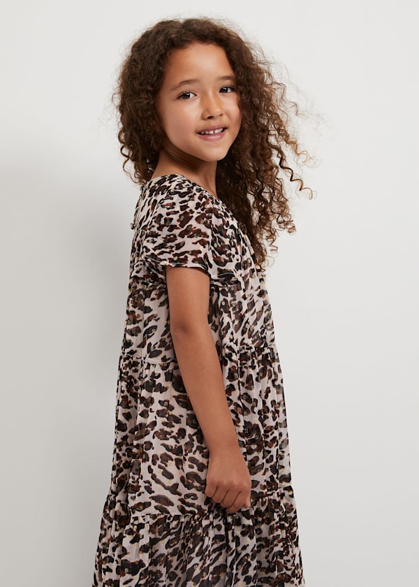 Eve Leopard Shimmer Swing Dress