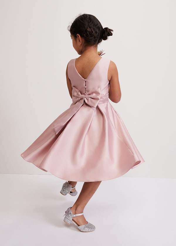 Melody Antique Rose Satin Dress