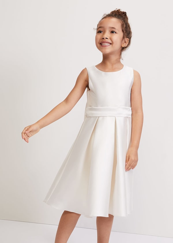 Melody Ivory Satin Dress