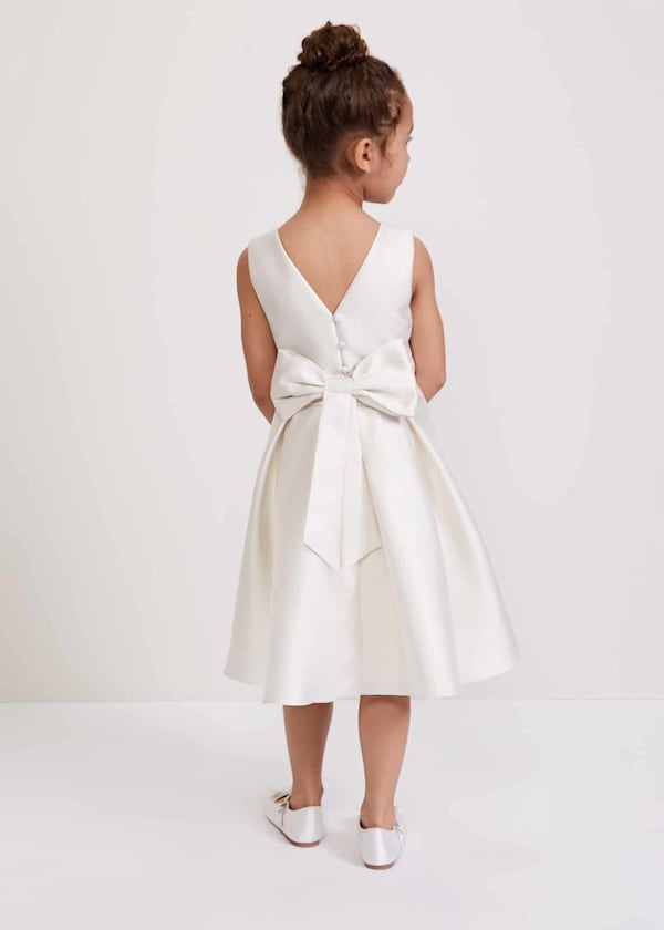 Melody Ivory Satin Dress