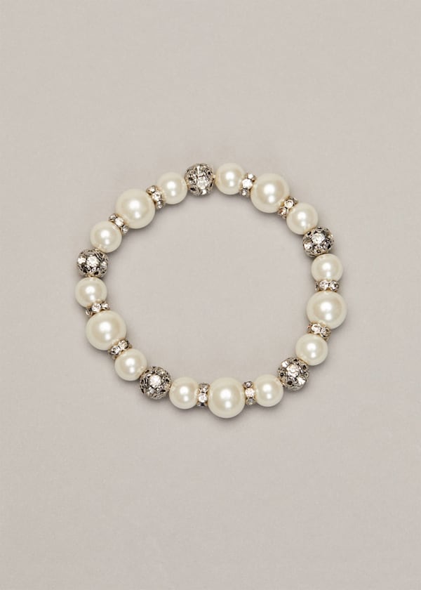 Parma Pearl And Crystal Bracelet