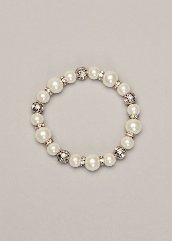 Parma Armband mit Perle und Kristall