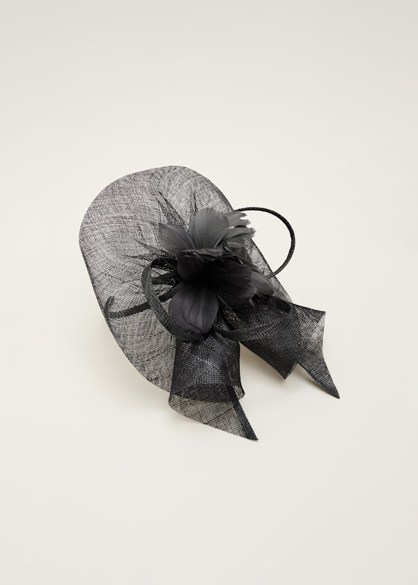 Sorrel Feather Flower Fascinator