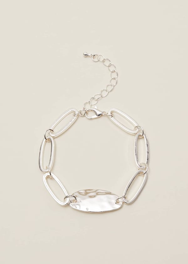Lyddie Silver Plated Link Bracelet