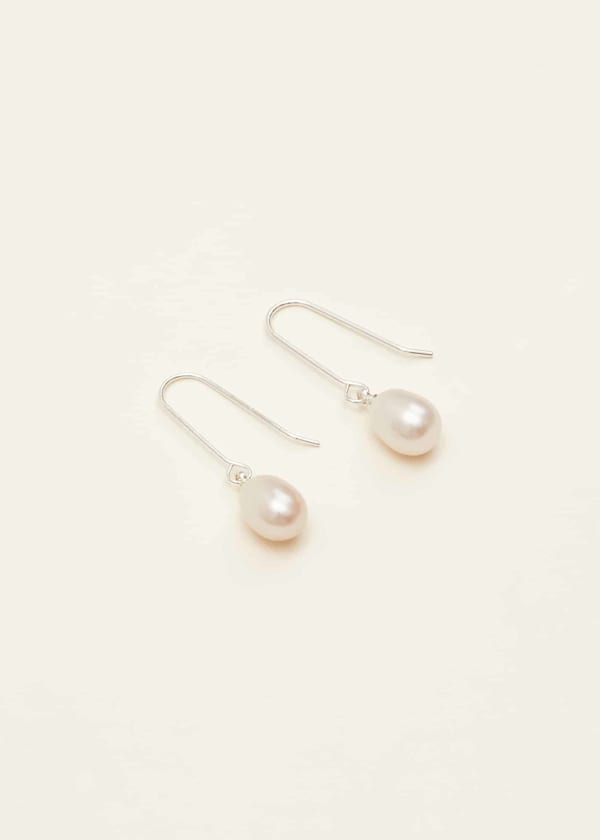 Lilo Silver Plated Pearl Earring
