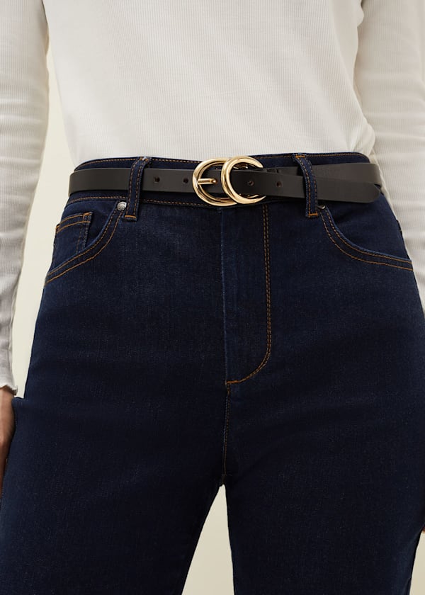 Betsy Double Ring Leather Belt
