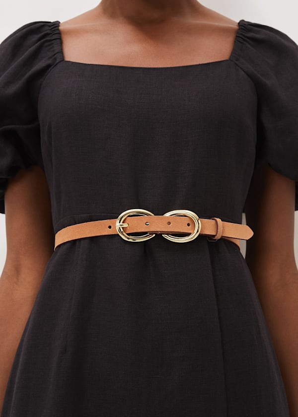 Betsy Double Buckle Suede Belt