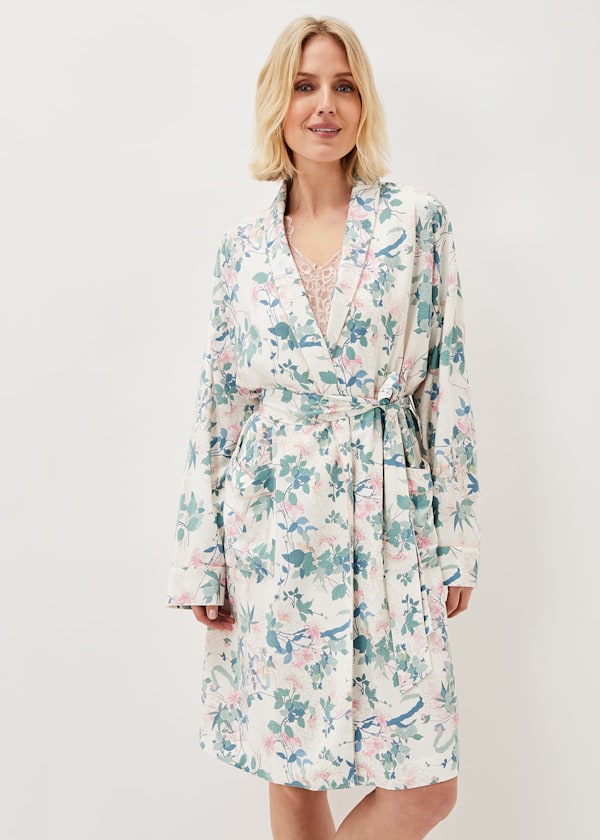 Avarie Chinoiserie Print Robe