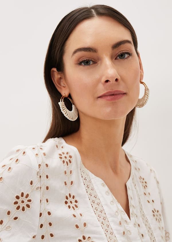 Woven Hoop Earrings