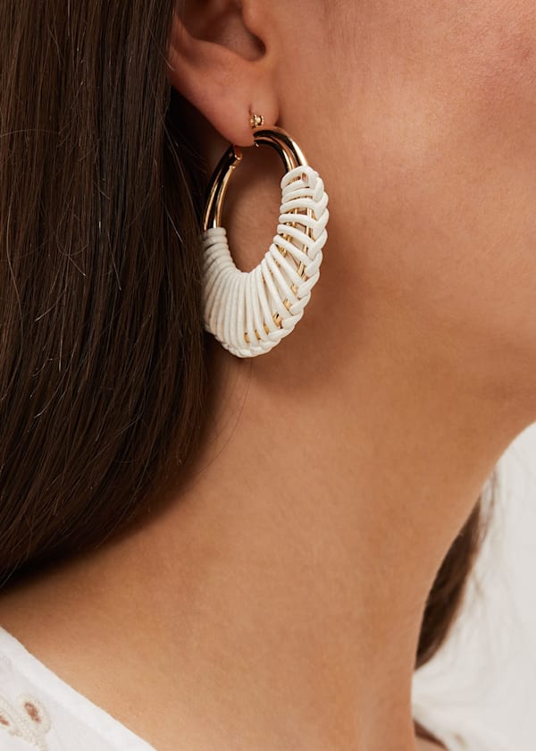 Woven Hoop Earrings