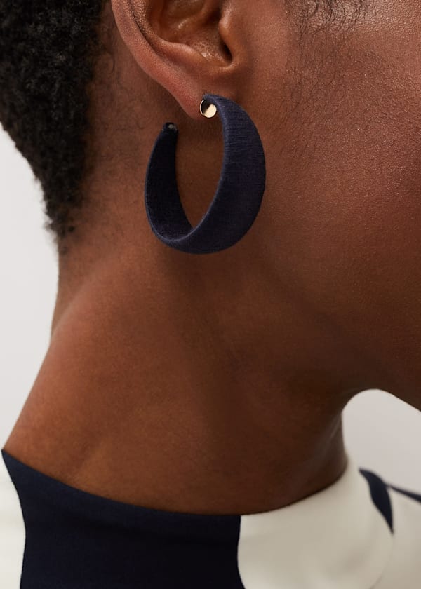 Covered Hoop Earring