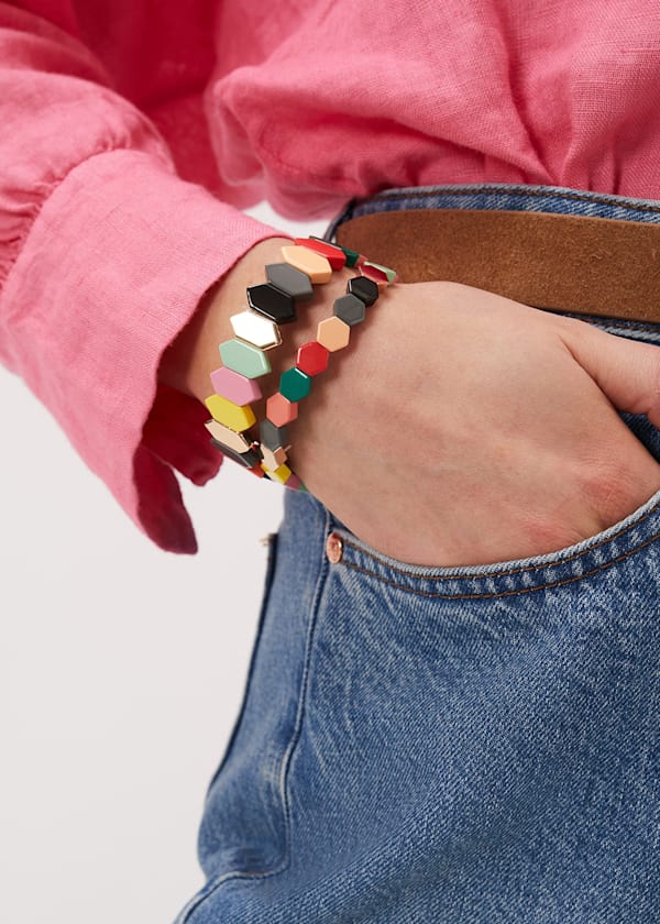 Multi Coloured Stretch Bracelet Pack