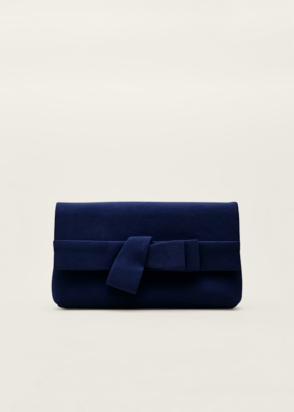 Bow Front Clutch Bag