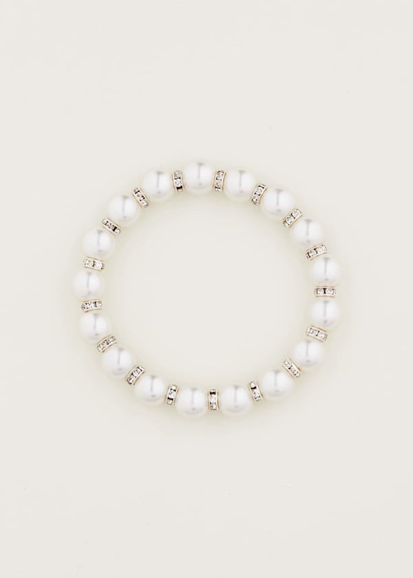 Pearl And Stone Bracelet