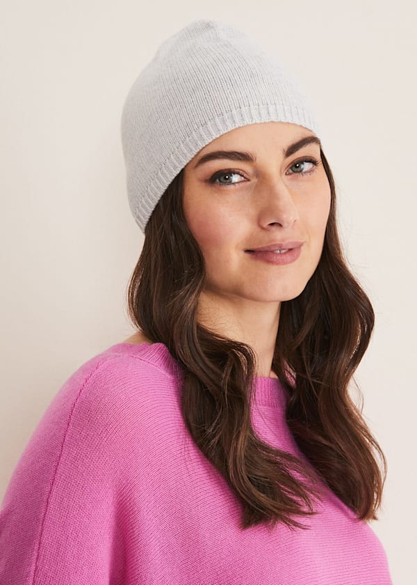 Wool Cashmere Beanie Hat