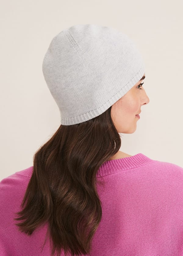 Wool Cashmere Beanie Hat