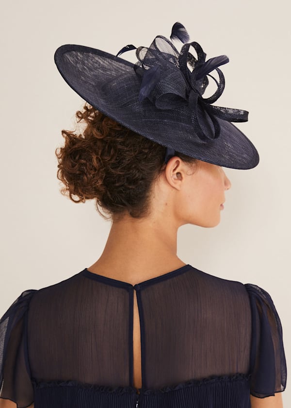 Navy Fascinator