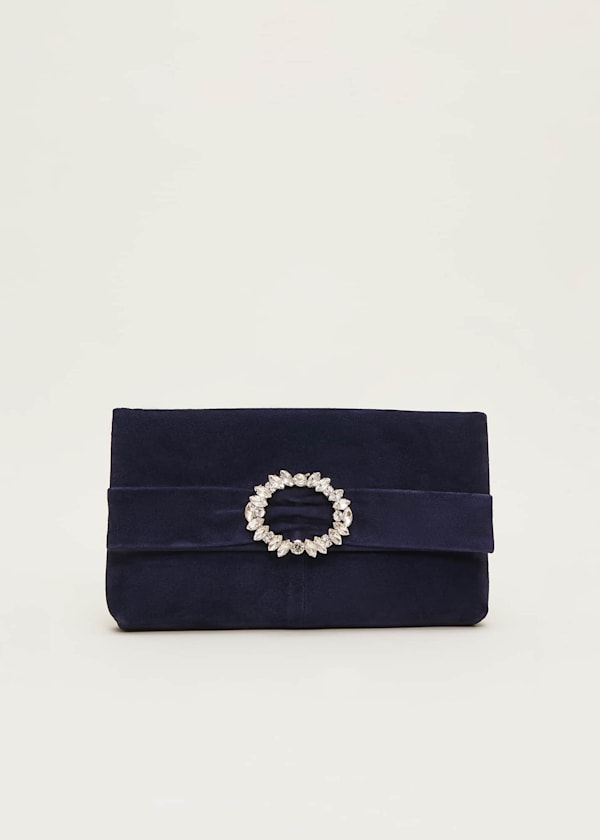 Embellished Slim Clutch Bag