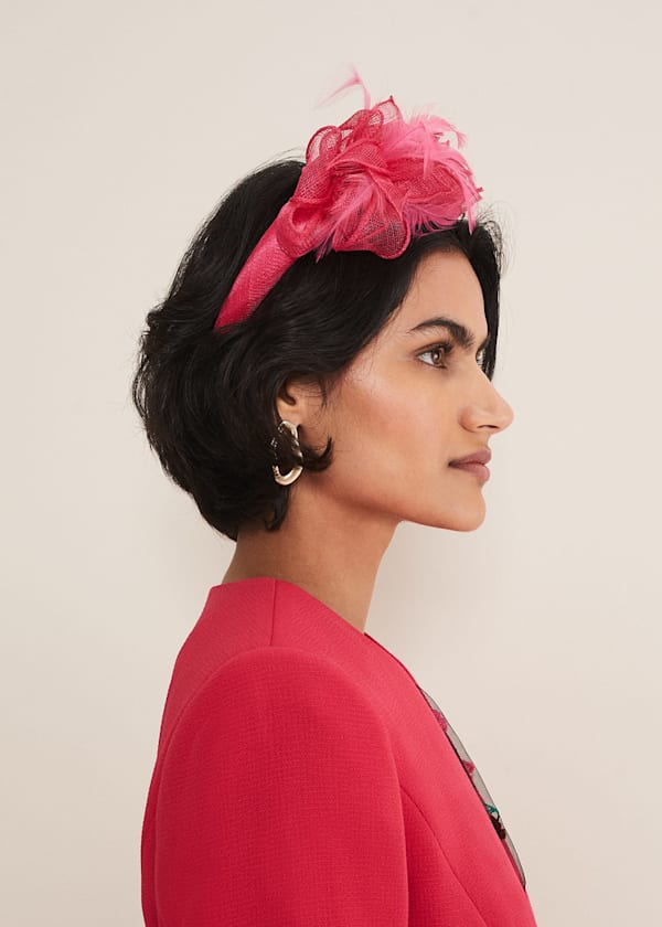Pink Flower Headband