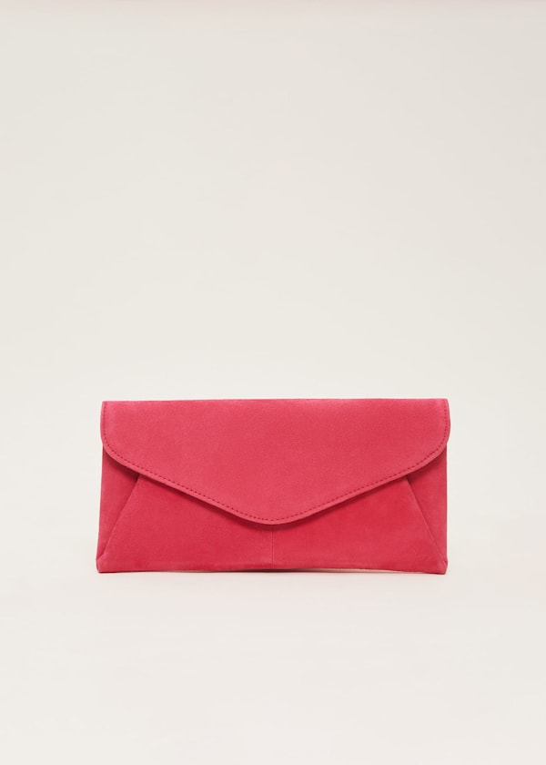 Wendie Suede Clutch Bag