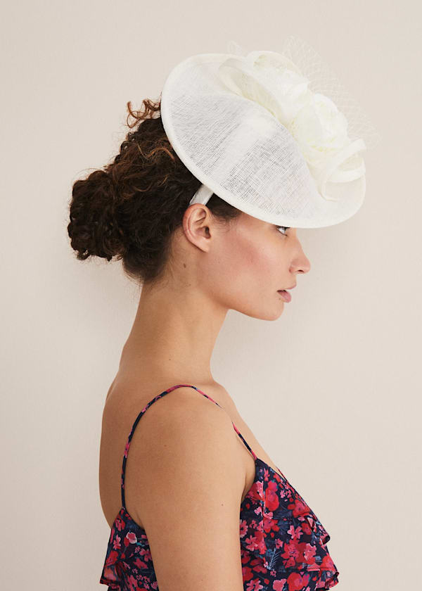 Ivory Flower Fascinator