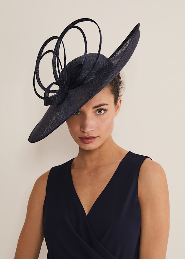 Navy Fascinator