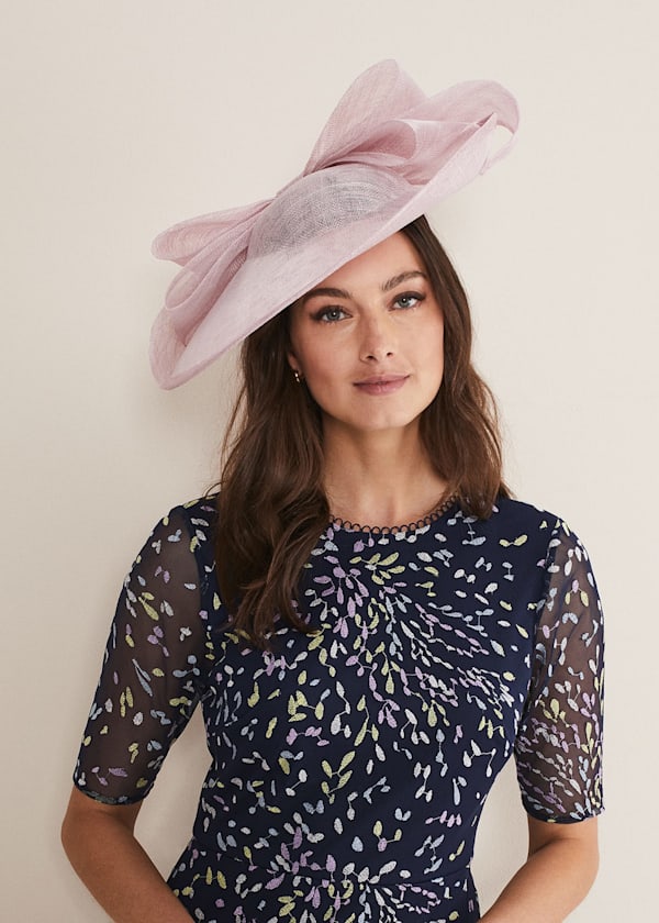 Oversized Double Bow Disc Fascinator
