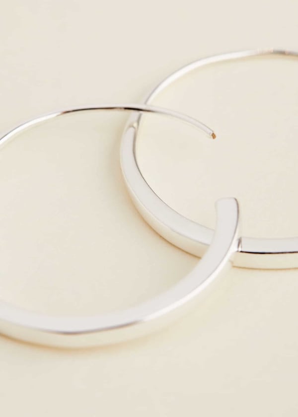 Silver Hoop Earrings
