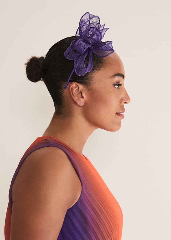 Purple Bow Headband