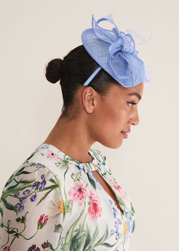 Light Blue Fascinator