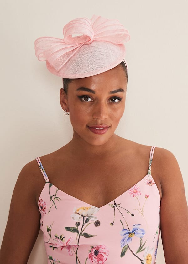 Pink Bow Fascinator